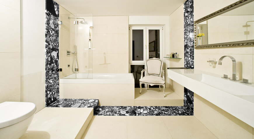 Granite tiles are the most commonly used natural stone flooring. 