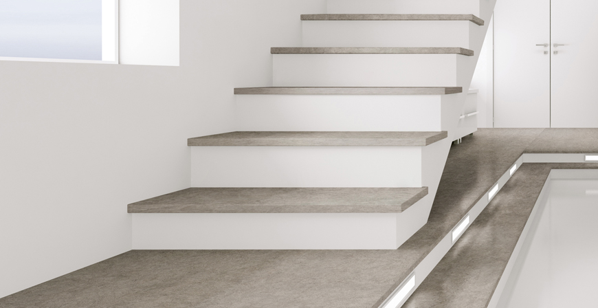 Artificial stone stairs for their extremely high surface strength